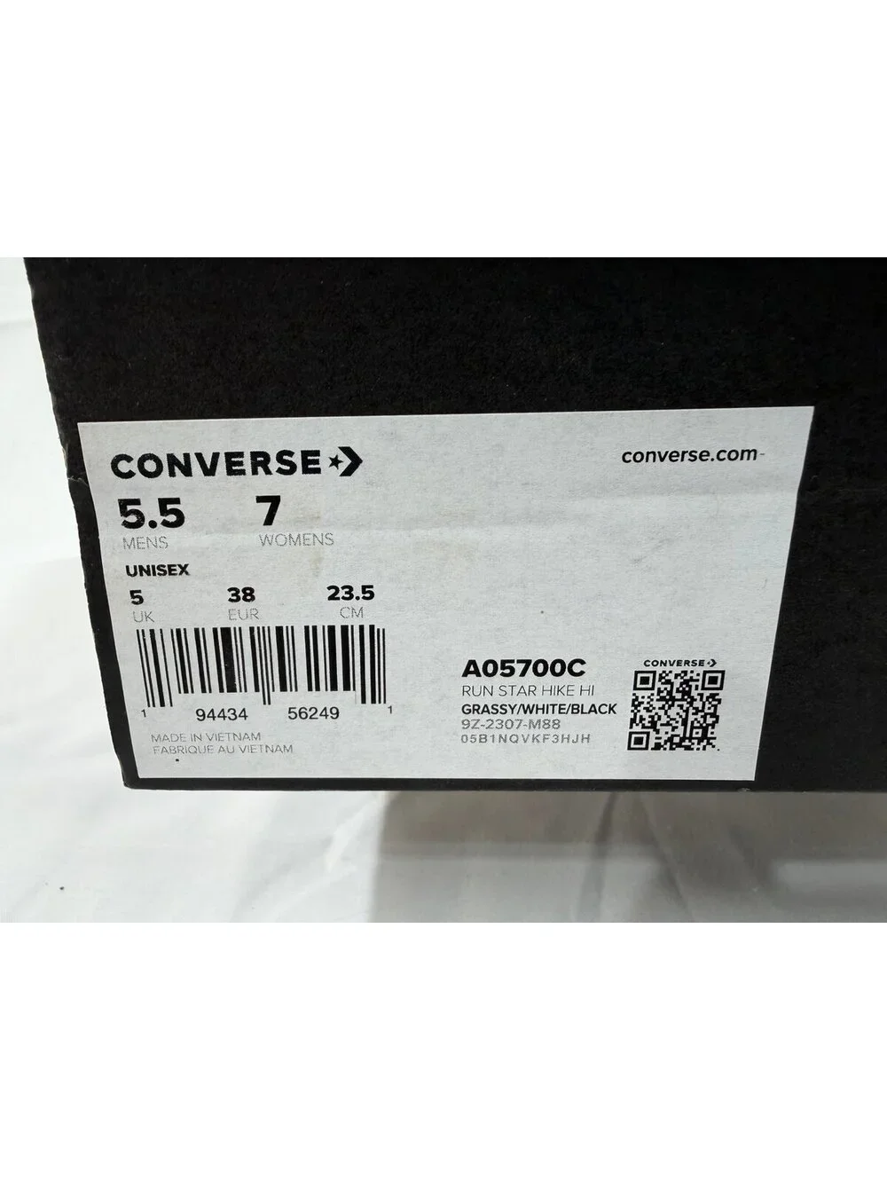 Converse A05700C Run Star Hike Platform Seasonal Trainer Green Womens US 7 - Picture 4 of 8